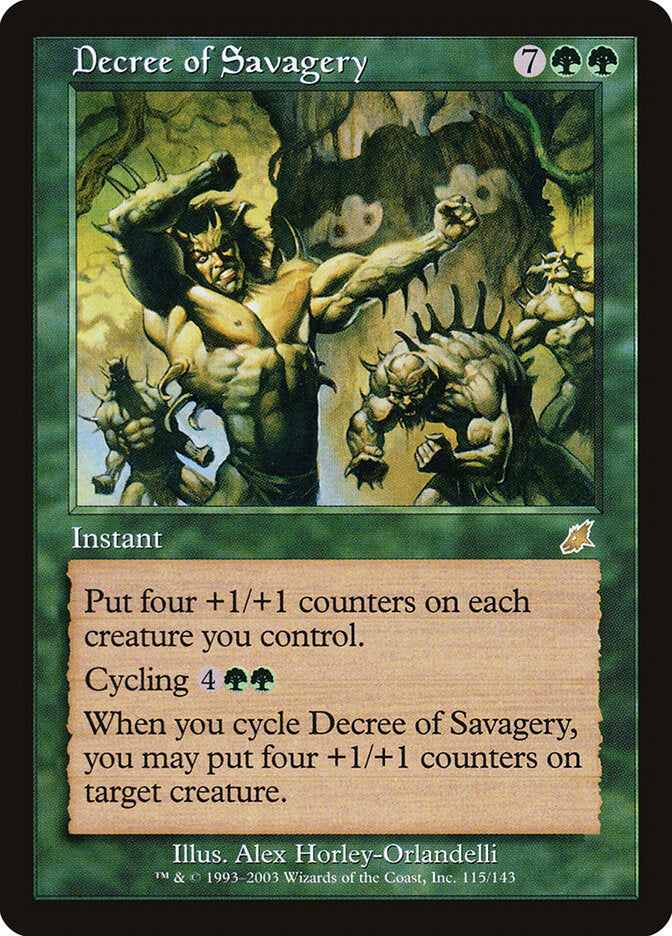 Decree of Savagery - carta Magic The Gathering