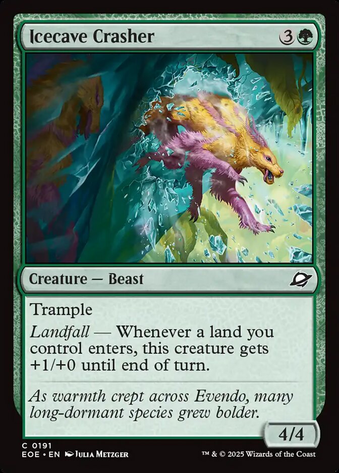 Icecave Crasher - carta Magic The Gathering