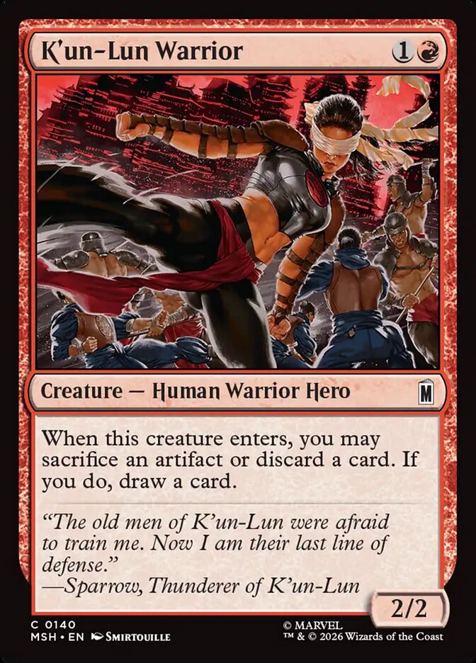 K'un-Lun Warrior - carta Magic The Gathering