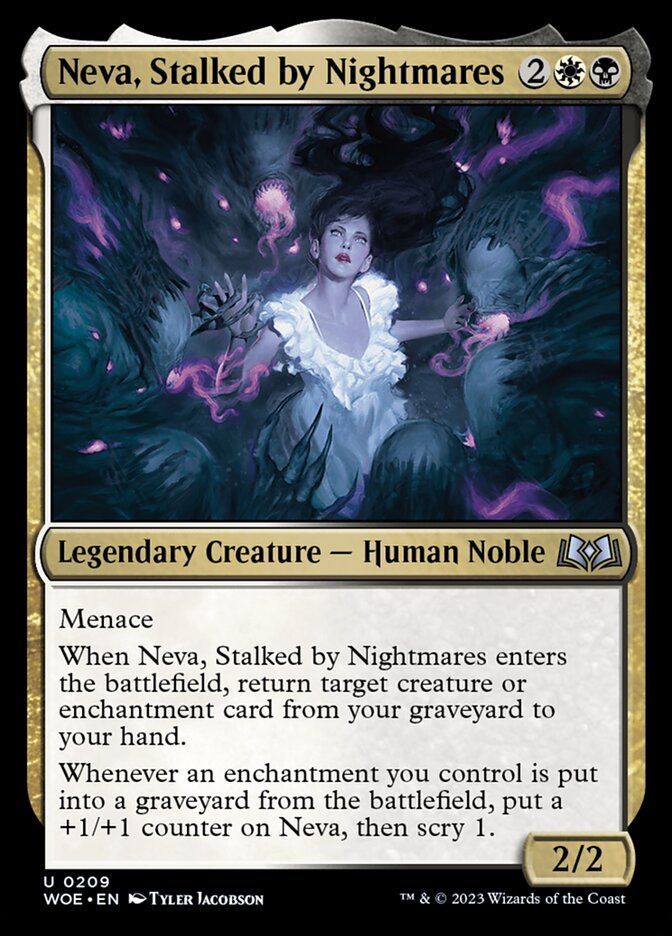 Neva, Stalked by Nightmares - carta Magic The Gathering
