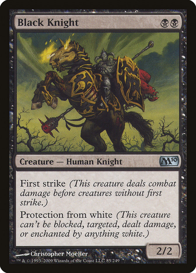Black Knight - carta Magic The Gathering