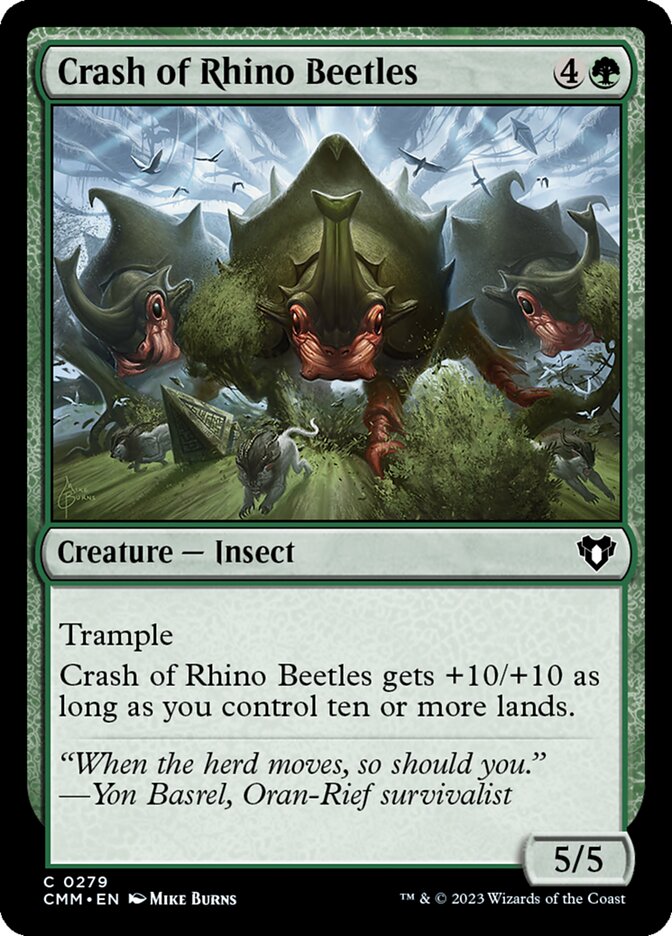 Crash of Rhino Beetles - carta Magic The Gathering