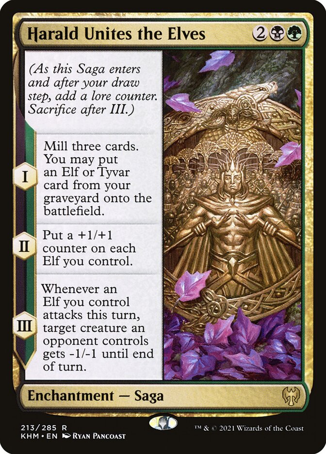 Harald Unites the Elves - carta Magic The Gathering