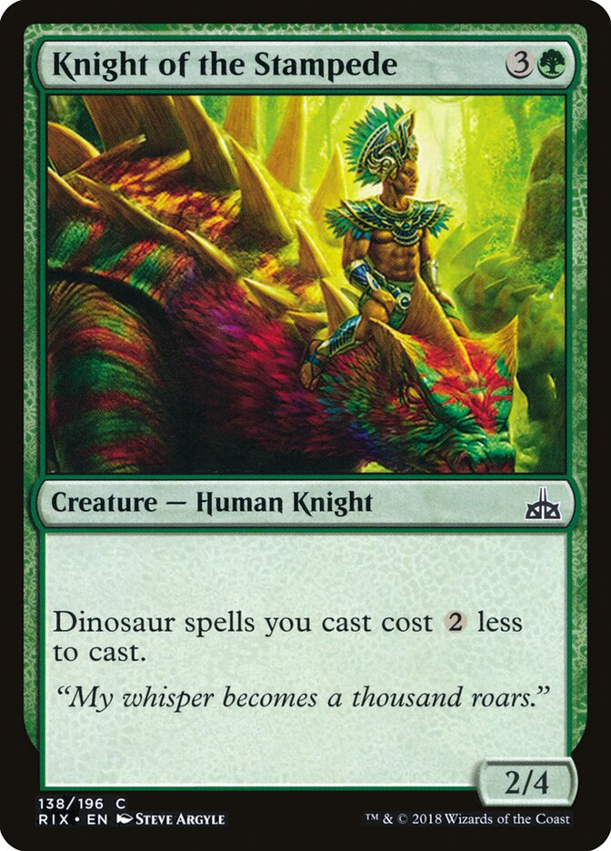 Knight of the Stampede - carta Magic The Gathering