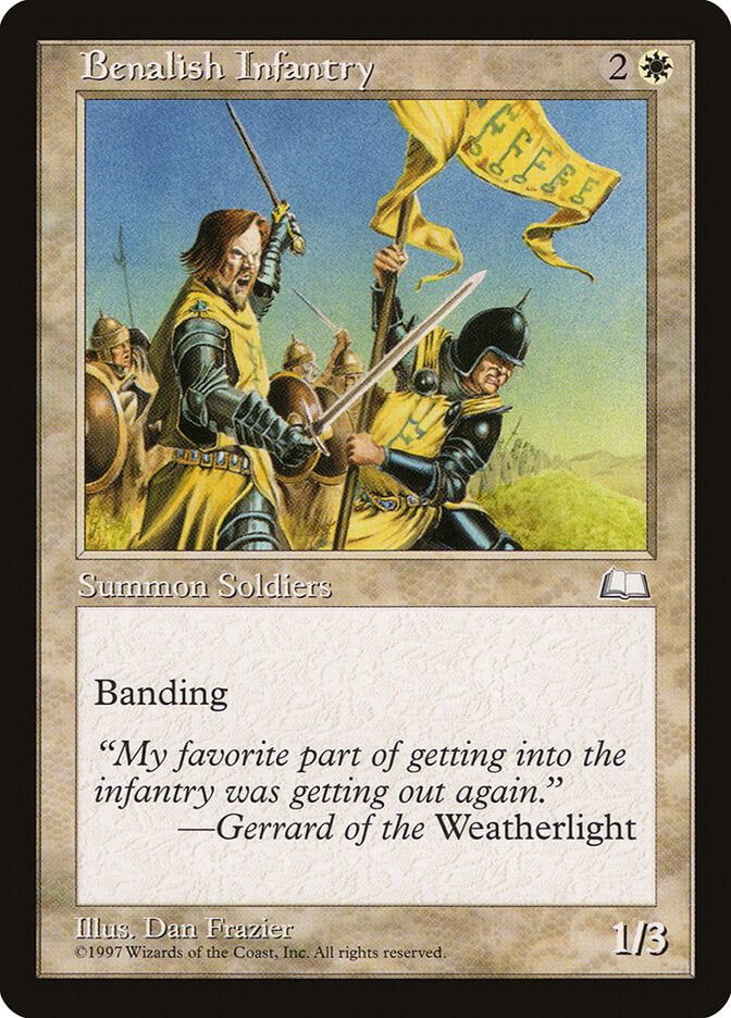 Benalish Infantry - carta Magic The Gathering