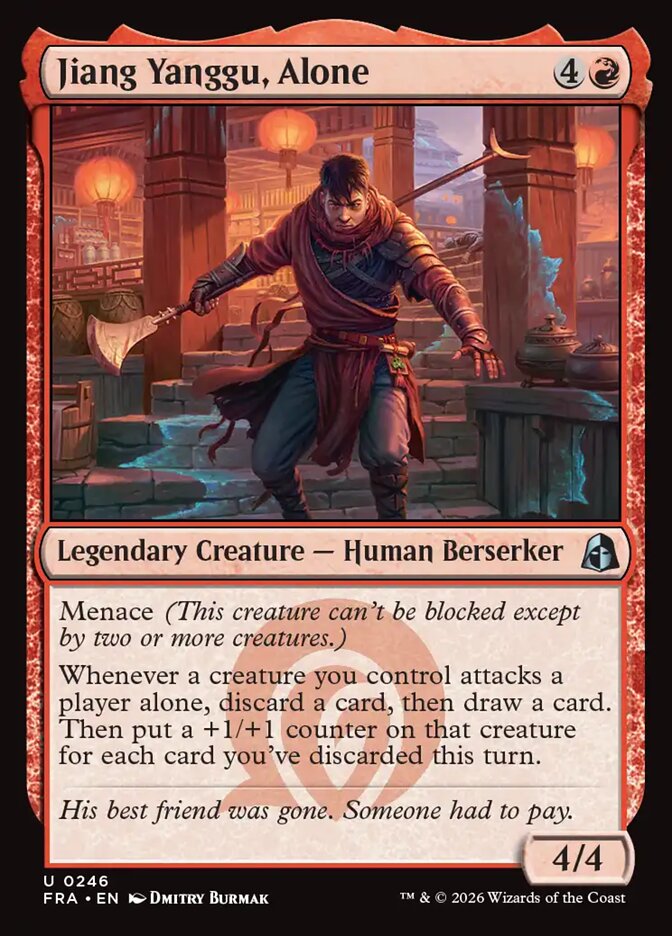 Jiang Yanggu, Alone - carta Magic The Gathering