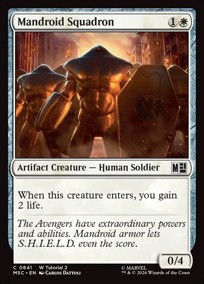Mandroid Squadron - carta Magic The Gathering