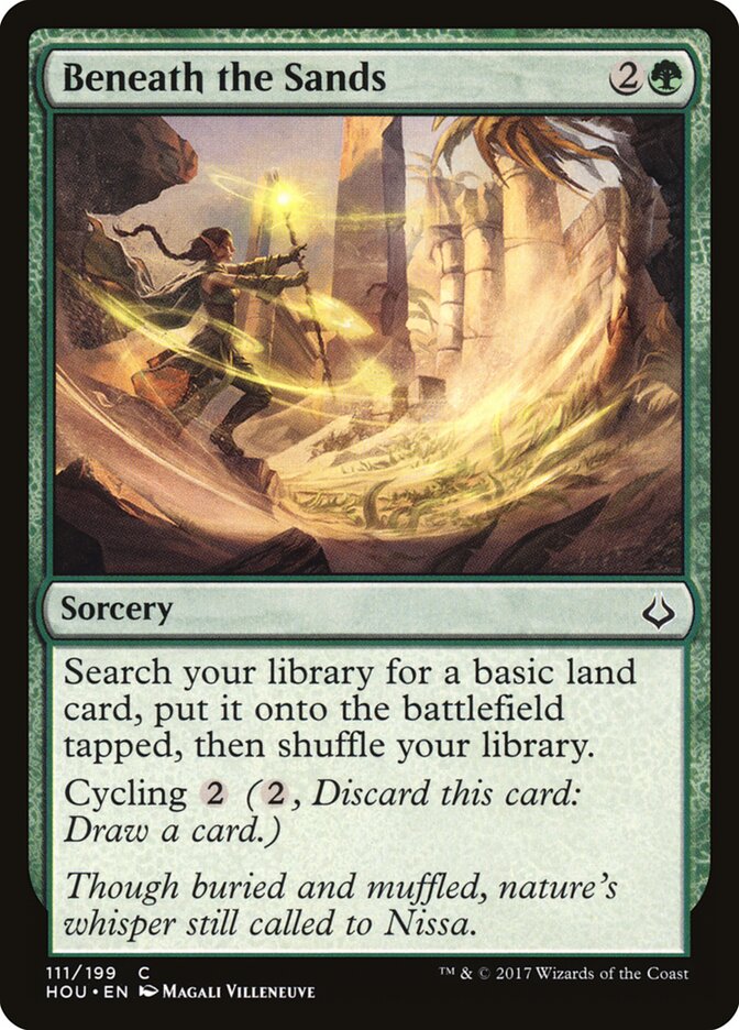 Beneath the Sands - carta Magic The Gathering