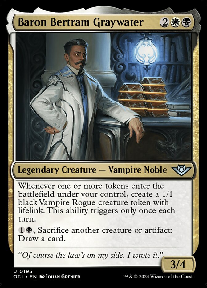 Baron Bertram Graywater - carta Magic The Gathering