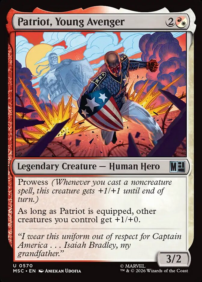 Patriot, Young Avenger - carta Magic The Gathering