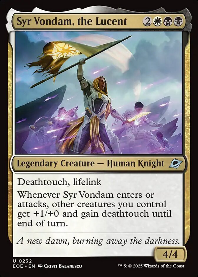 Syr Vondam, the Lucent - carta Magic The Gathering