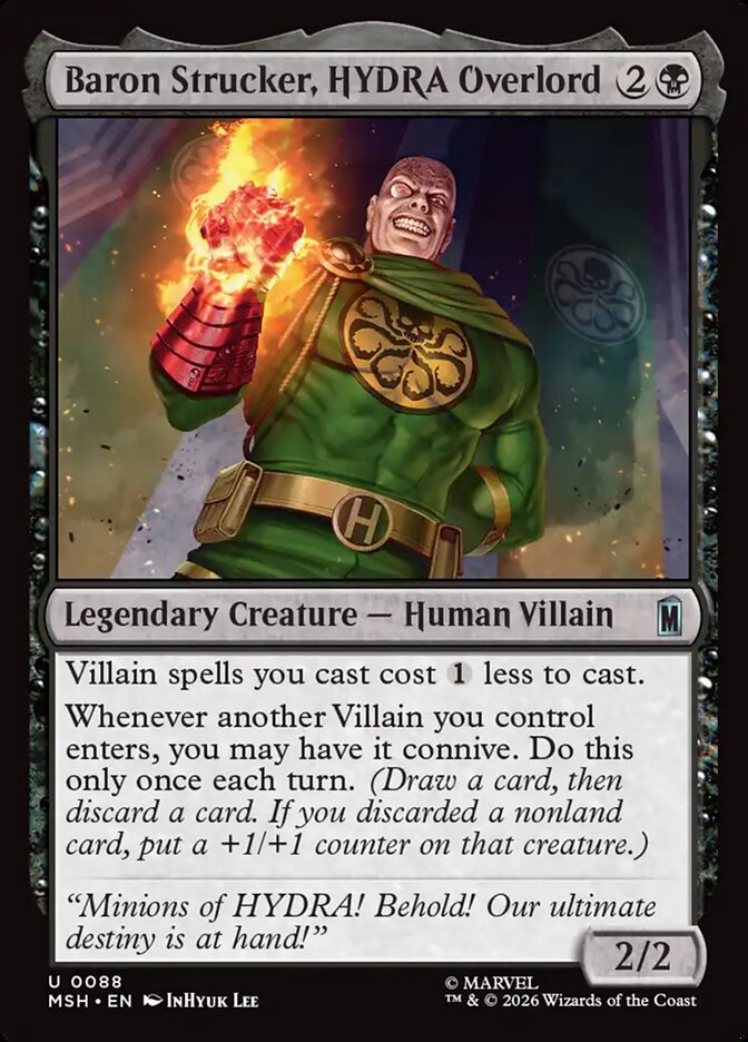 Baron Strucker, HYDRA Overlord - carta Magic The Gathering