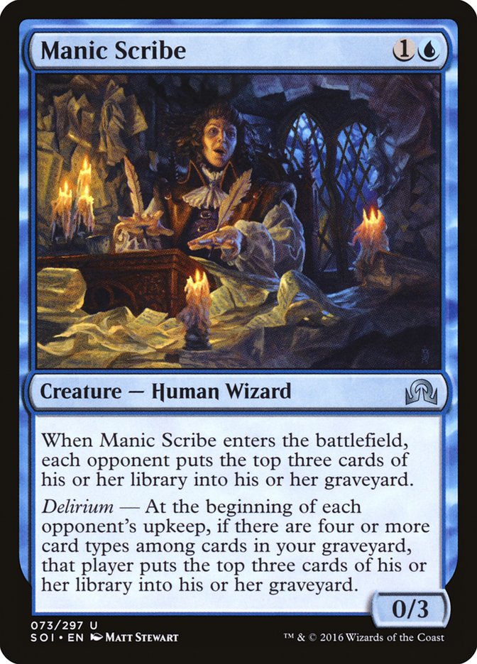 Manic Scribe - carta Magic The Gathering