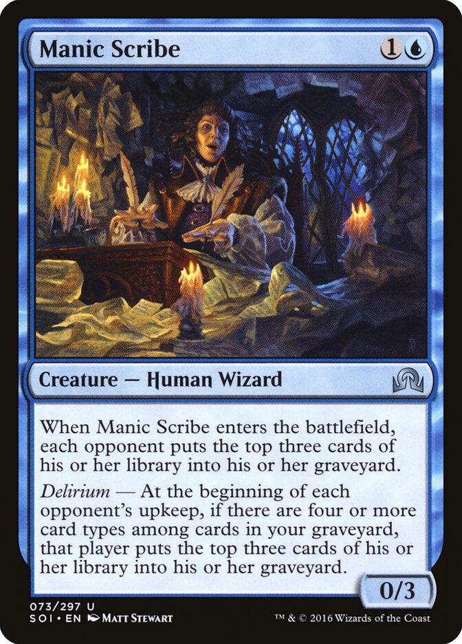 Manic Scribe - carta Magic The Gathering
