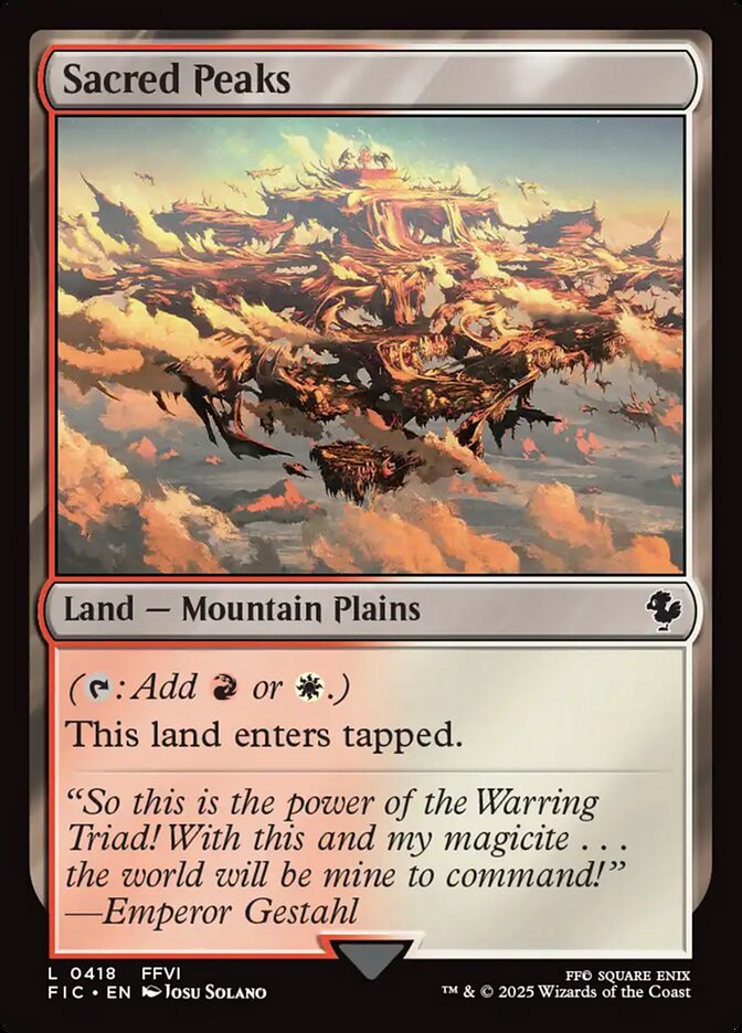 Sacred Peaks - carta Magic The Gathering