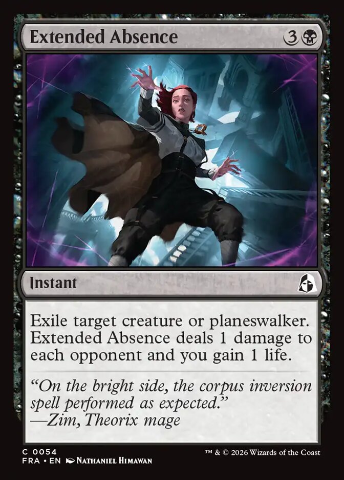 Extended Absence - carta Magic The Gathering