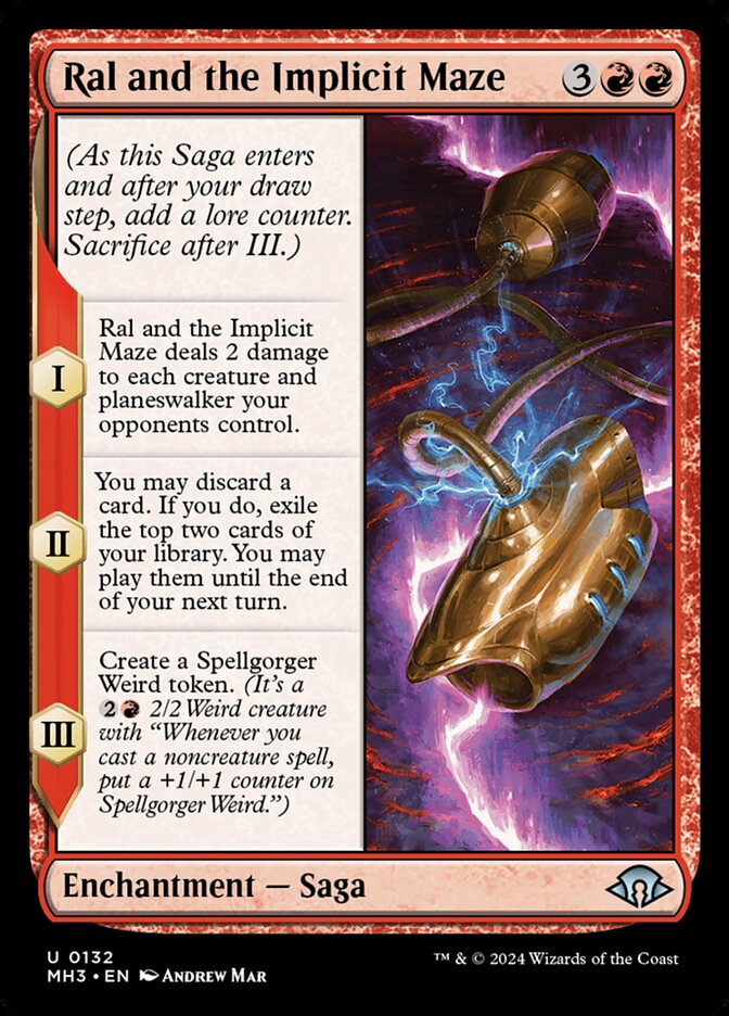 Ral and the Implicit Maze - carta Magic The Gathering
