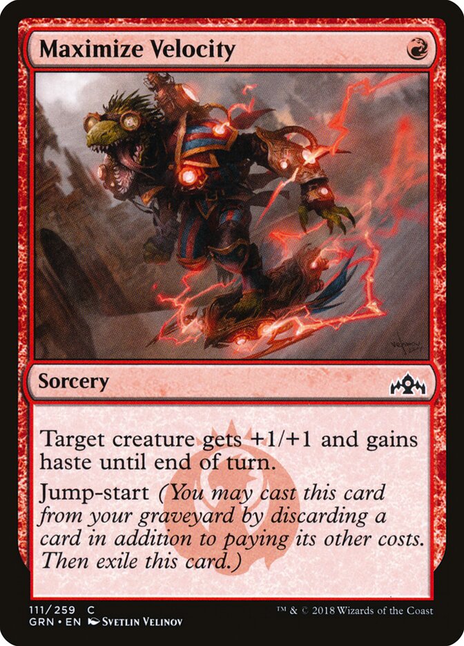 Maximize Velocity - carta Magic The Gathering