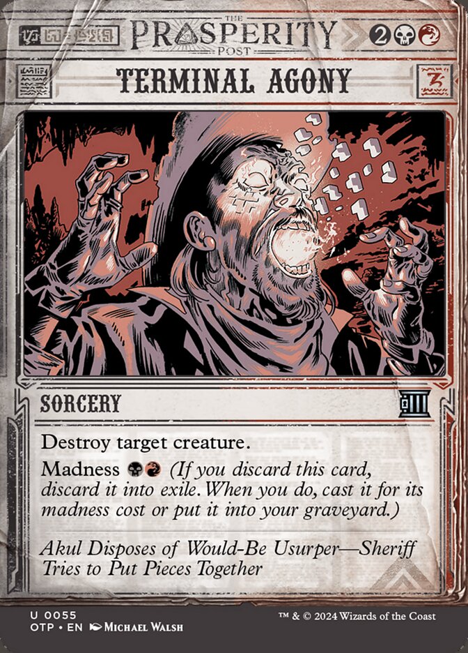 Terminal Agony - carta Magic The Gathering