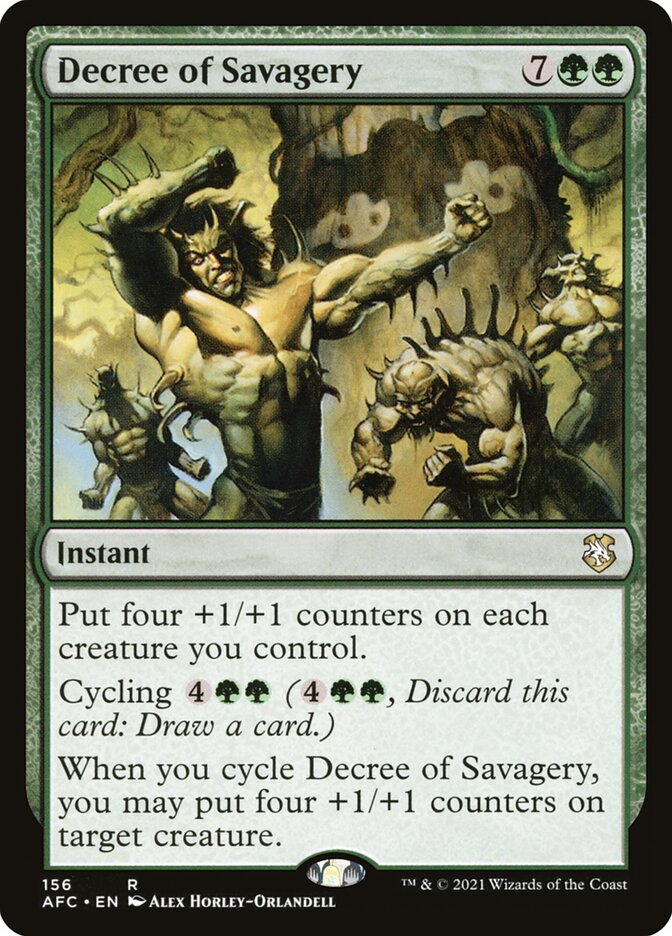 Decree of Savagery - carta Magic The Gathering