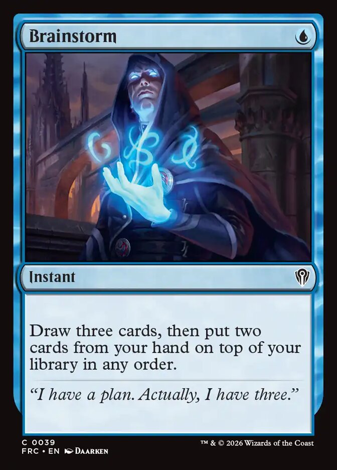 Brainstorm - carta Magic The Gathering