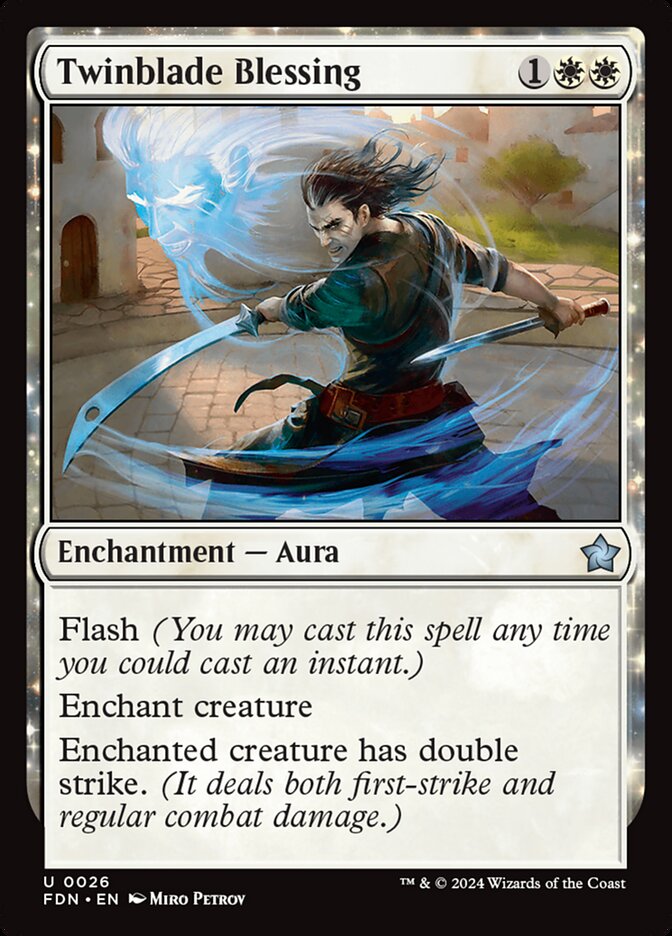 Twinblade Blessing - carta Magic The Gathering