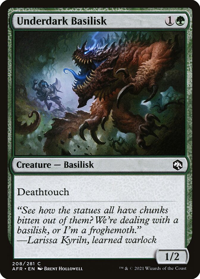 Underdark Basilisk - carta Magic The Gathering