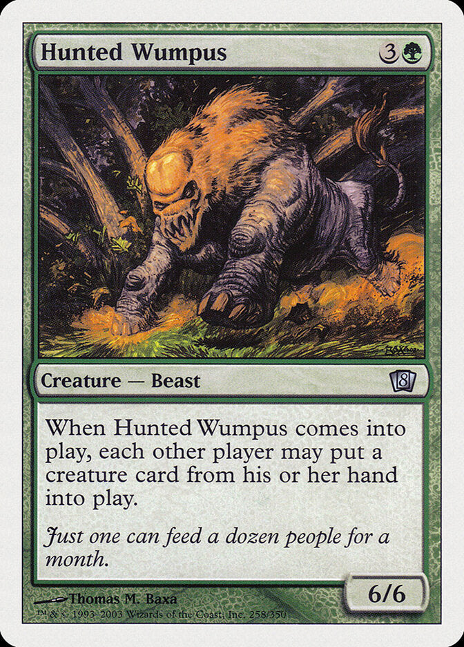 Hunted Wumpus - carta Magic The Gathering
