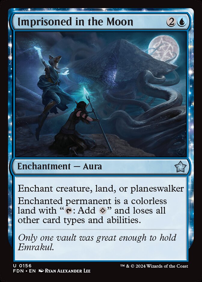 Imprisoned in the Moon - carta Magic The Gathering