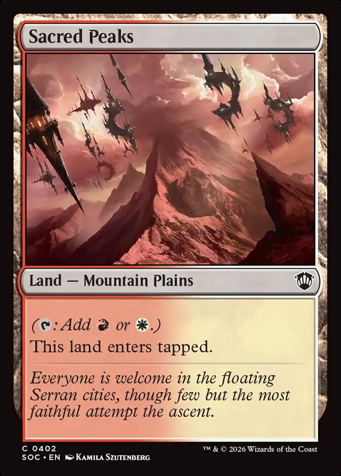 Sacred Peaks - carta Magic The Gathering