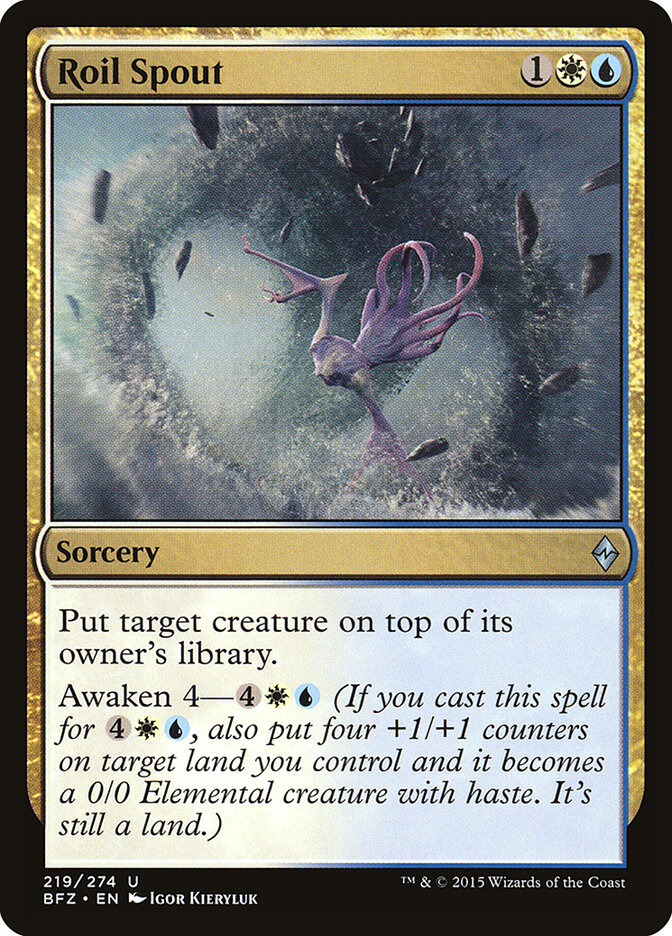 Roil Spout - carta Magic The Gathering