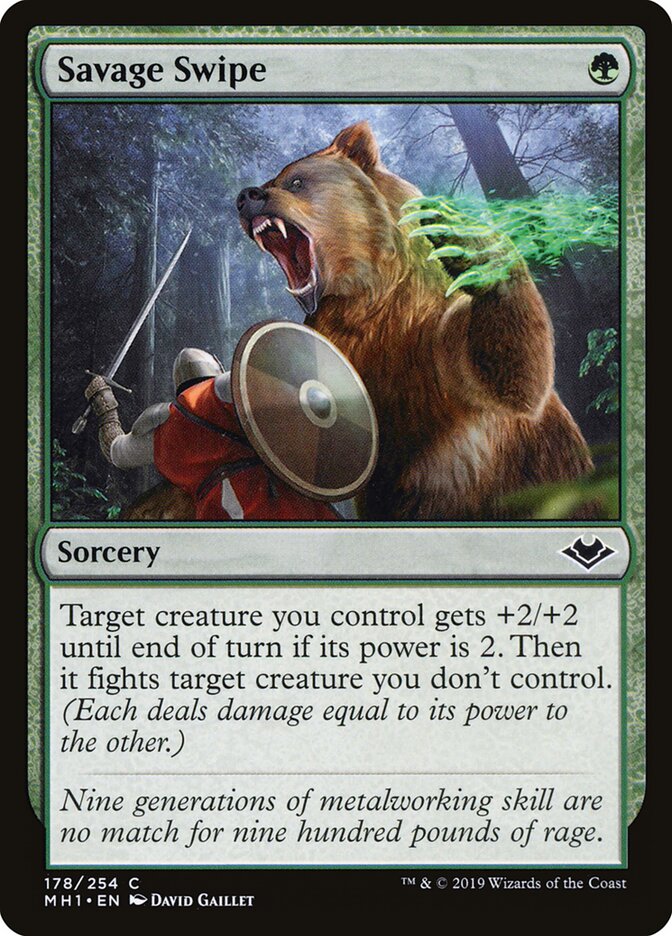 Savage Swipe - carta Magic The Gathering