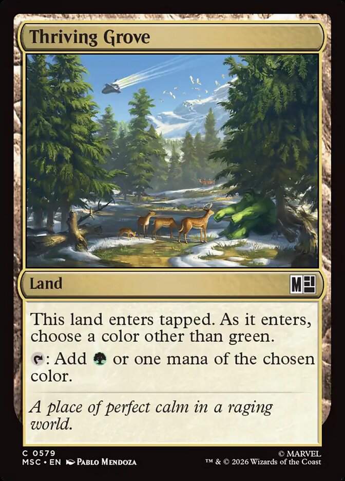 Thriving Grove - carta Magic The Gathering