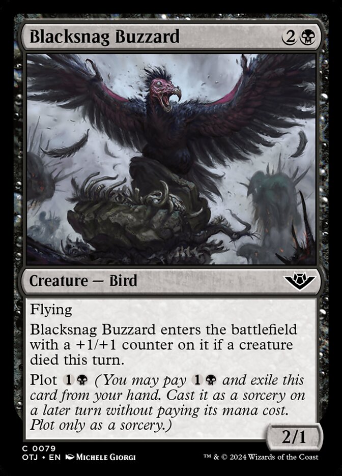 Blacksnag Buzzard - carta Magic The Gathering