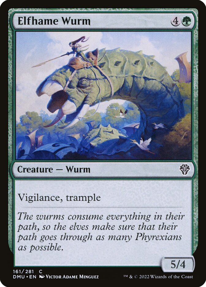 Elfhame Wurm - carta Magic The Gathering