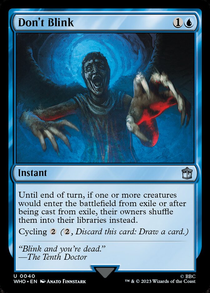 Don't Blink - carta Magic The Gathering