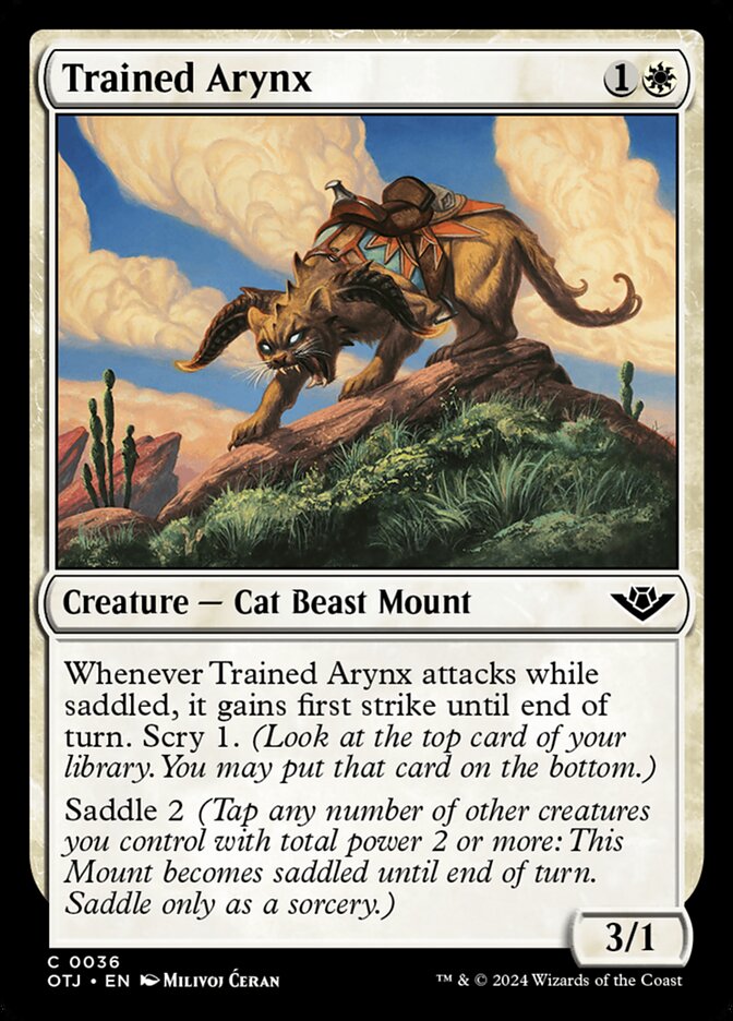 Trained Arynx - OTJ-036-NF-STD