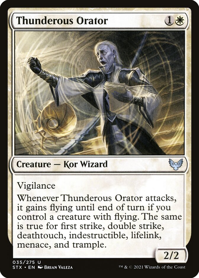 Thunderous Orator - carta Magic The Gathering