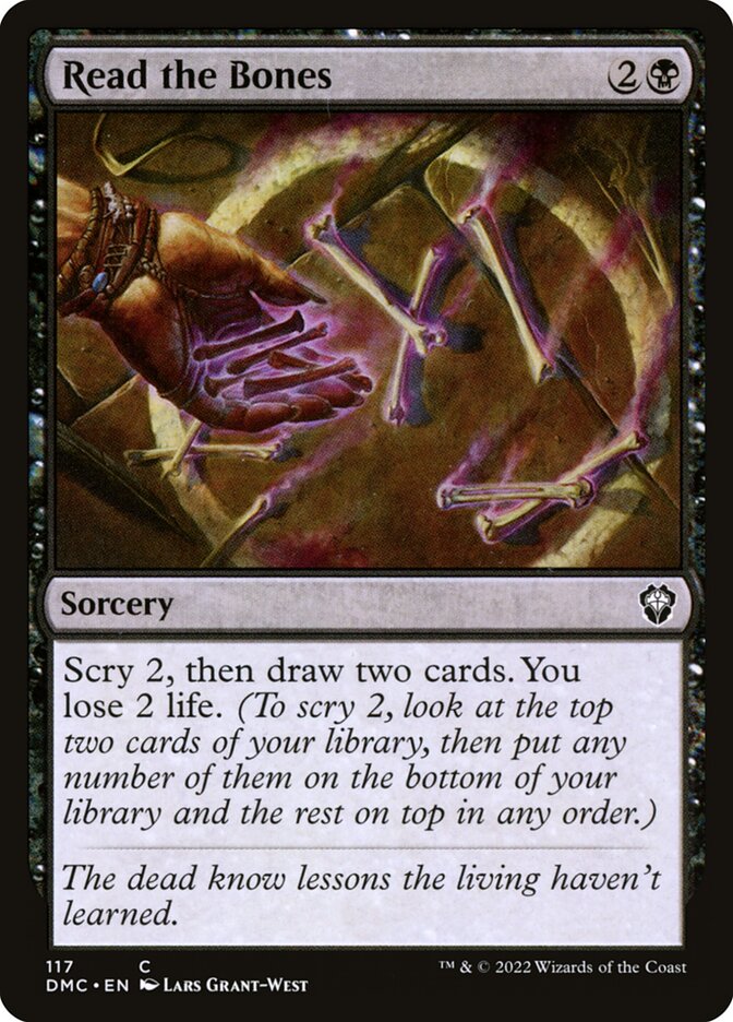 Read the Bones - carta Magic The Gathering