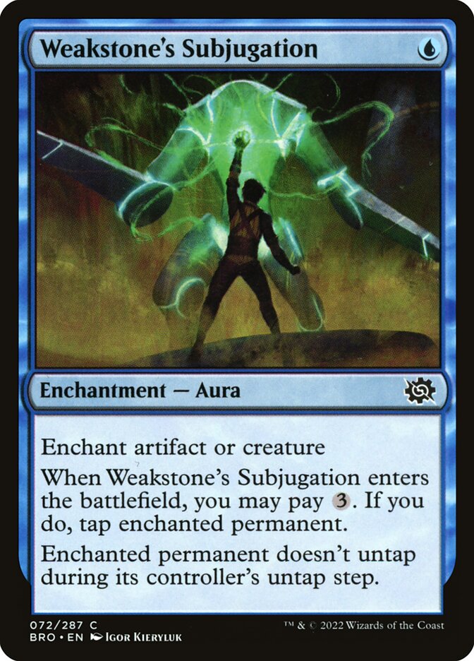 Weakstone's Subjugation - carta Magic The Gathering