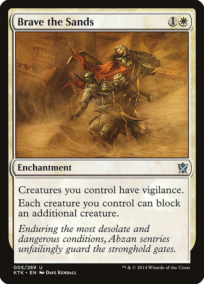 Brave the Sands - carta Magic The Gathering