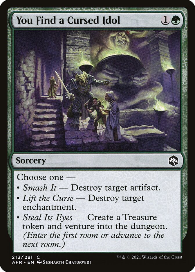 You Find a Cursed Idol - carta Magic The Gathering