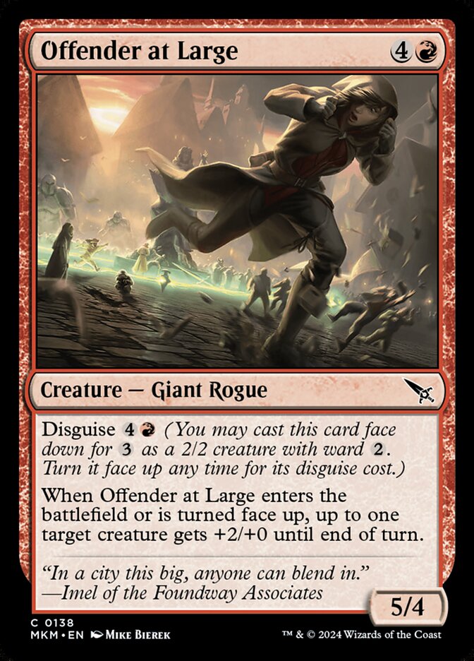 Offender at Large - carta Magic The Gathering