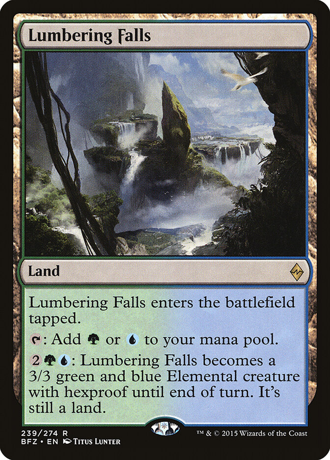 Lumbering Falls - carta Magic The Gathering