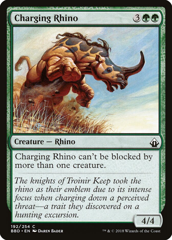 Charging Rhino - carta Magic The Gathering