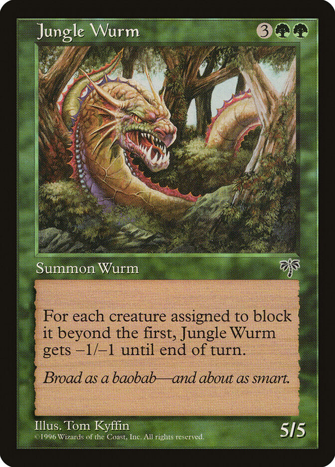 Jungle Wurm - carta Magic The Gathering