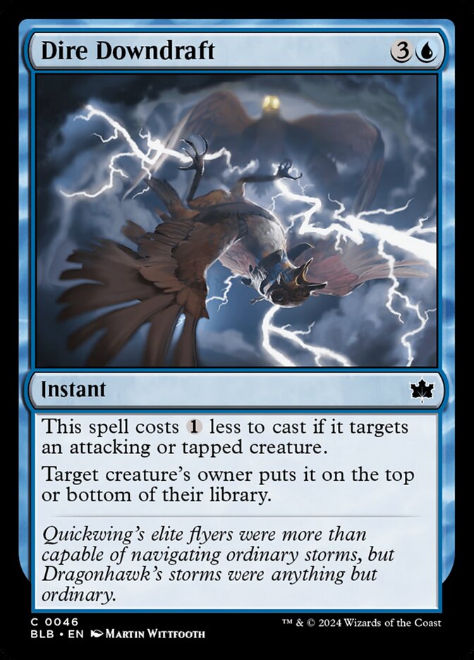 Dire Downdraft - carta Magic The Gathering