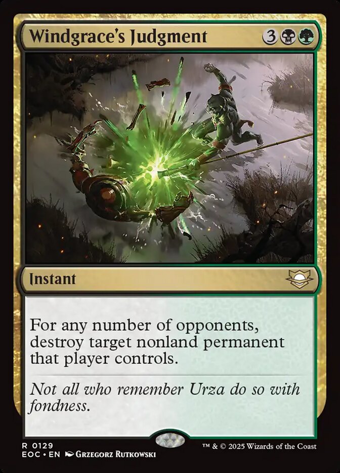 Windgrace's Judgment - carta Magic The Gathering