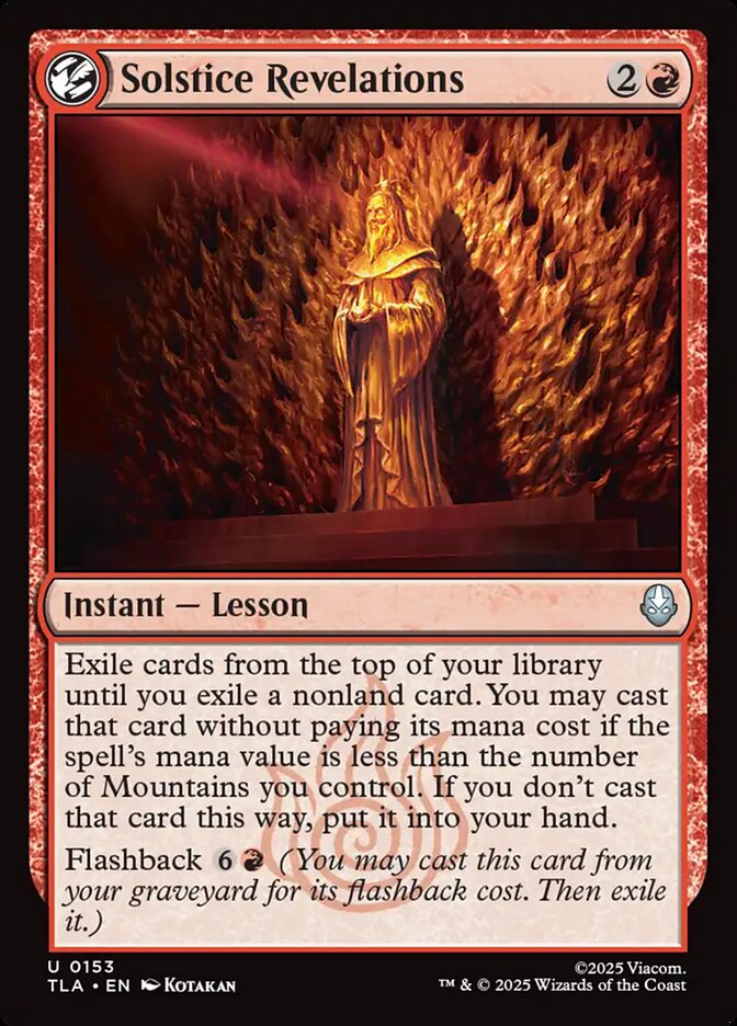 Solstice Revelations - carta Magic The Gathering