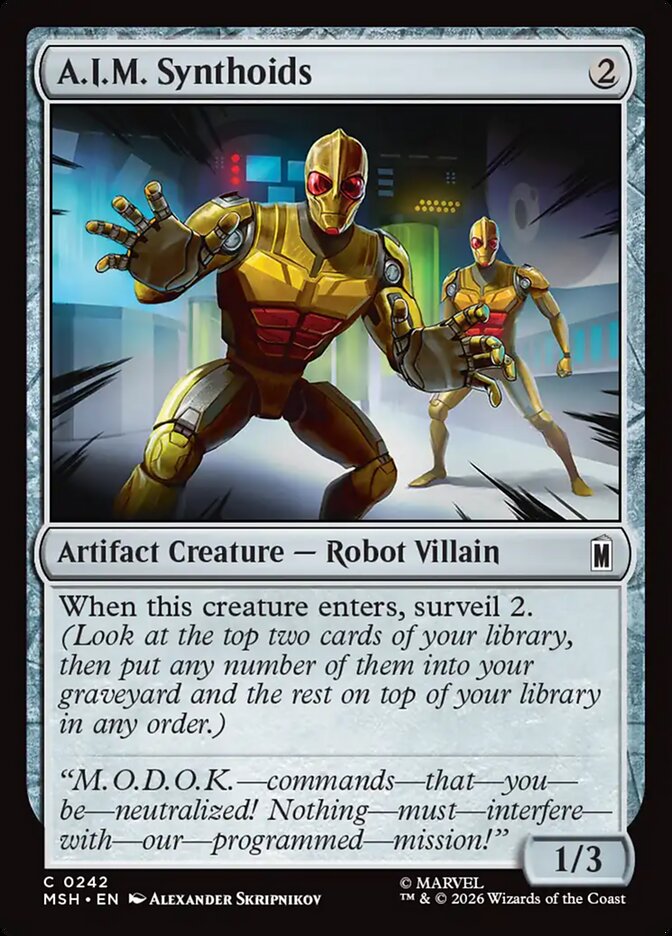 A.I.M. Synthoids - carta Magic The Gathering